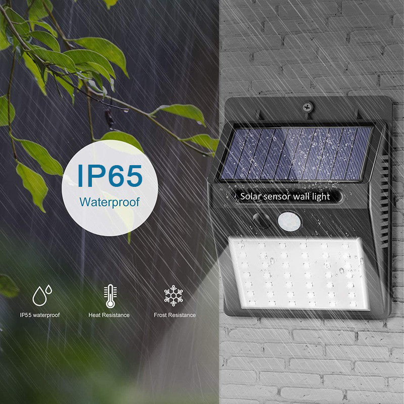 PACK DE 3 FOCOS SOLARES SENSOR LED-30 "Lumenix"
