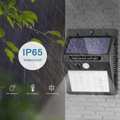PACK DE 3 FOCOS SOLARES SENSOR LED-30 "Lumenix"