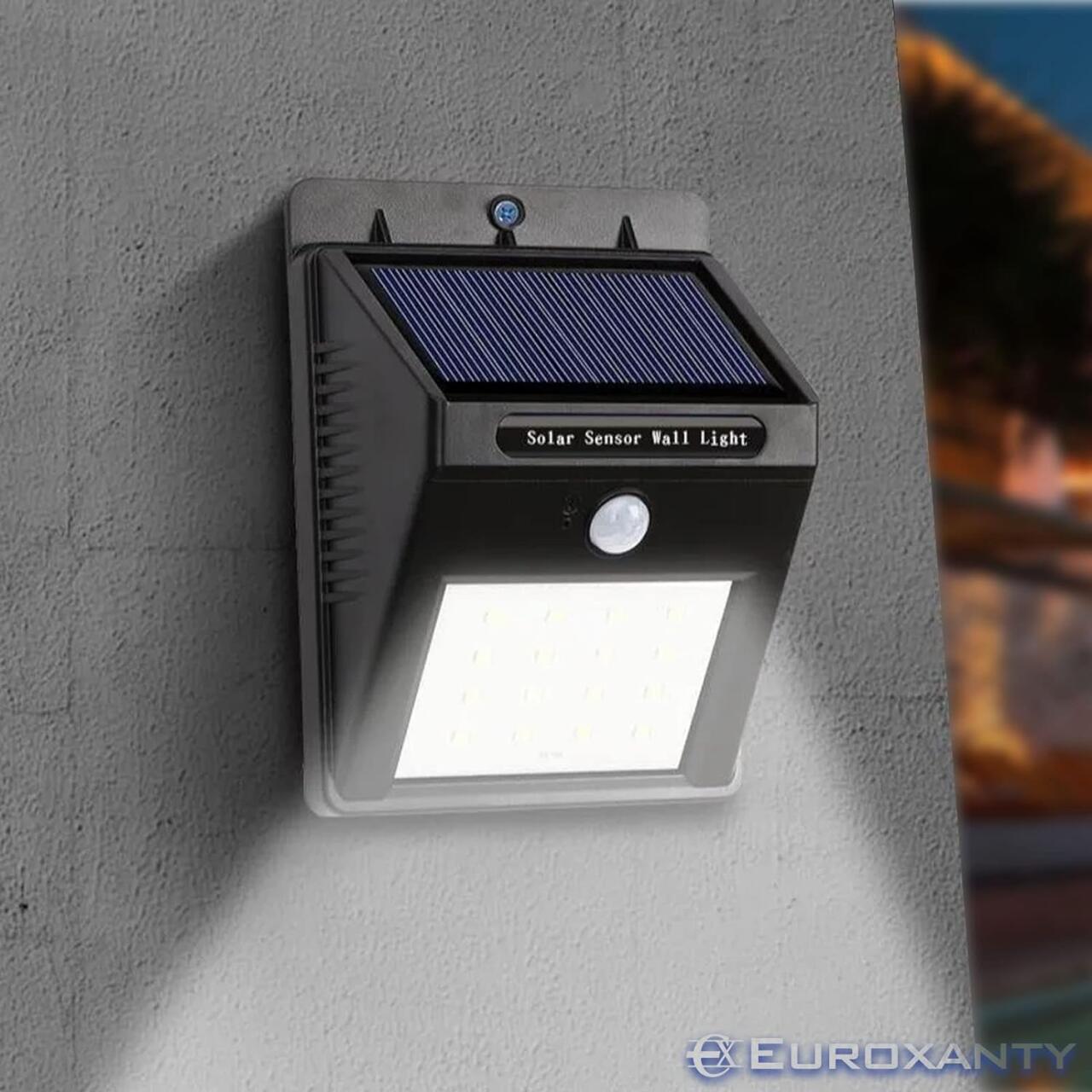 PACK DE 3 FOCOS SOLARES SENSOR LED-30 "Lumenix"